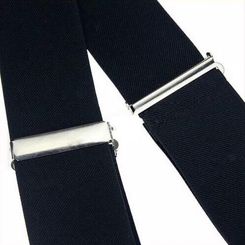 Bretelles de pantalon à 4 clips solides